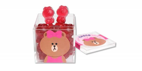 韓國LINE FRIENDS 熊大妹妹 Choco 軟糖 方塊盒裝 100g 5,500韓圜 (約港幣)