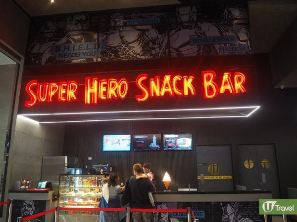 Marvel餐廳提供各款快餐，有炸雞等選擇，日後餐廳還會推出英雄角色造型的食物。