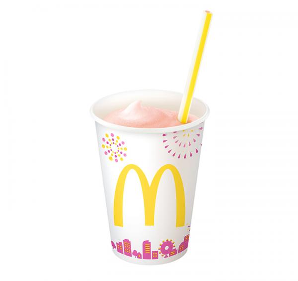 日本M記夏日重量級主打特飲 3重桃味奶昔 8月期間限定發售