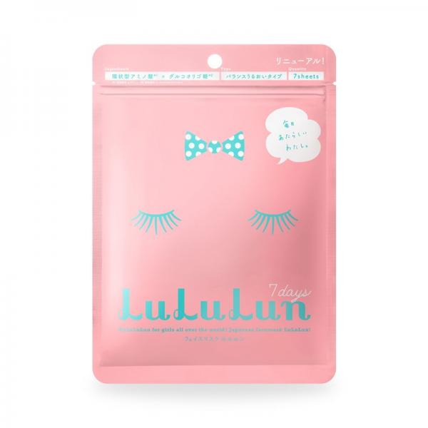 第5位：LuLuLun 保濕面膜 (粉紅色) 7片裝 278円