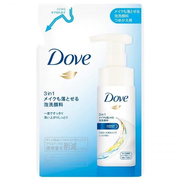 第21位：Dove 3合1潤澤卸妝潔面慕絲 (替換裝) 120mL 465円