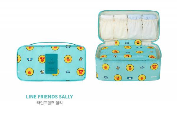 韓國LINE FRIENDS實用旅遊用品推介 熊大兔兔陪你去旅行！ 內衣收納袋