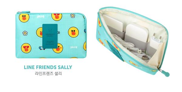 韓國LINE FRIENDS實用旅遊用品推介 熊大兔兔陪你去旅行！ 電子用品收納袋