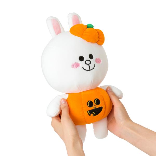 韓國LINE FRIENDS萬聖節系列 Pumpkin Trio of Halloween 南瓜造型公仔24,000韓圜 (約港幣8) 兔兔 Cony (33cm)