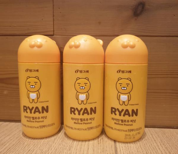 韓國超可愛Ryan聯乘花生牛奶