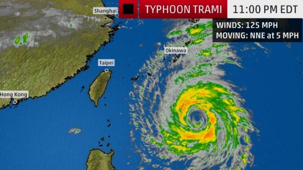 超強颱風「潭美」路徑難預料 本週末有機會橫掃全日本？