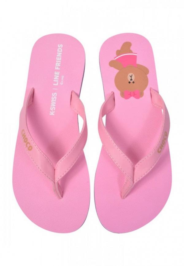 K-SWISS Court Frasco x LINE FRIENDS Womens Sandals Choco (售價為490 THB，約HKD6)
