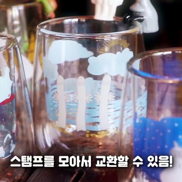 韓國便利店7-ELEVEN「Hei! MOOMIN」限量透明雙層玻璃杯&杯緣子