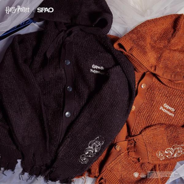韓國SPAO推哈利波特系列 催狂魔有帽針織外套 (2色)59,900韓圜 (約港幣7)