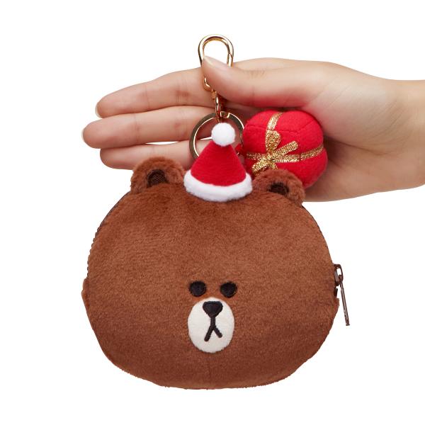 韓國LINE FRIENDS聖誕假期系列 熊大鎖匙扣散紙包15,000韓圜 / 約港幣5