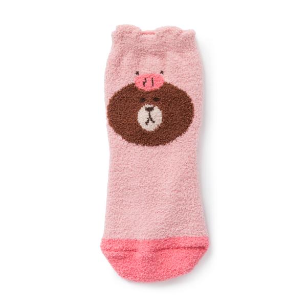 韓國LINE FRIENDS加推叢林系列 小豬熊大童裝睡眠襪5,900韓圜 (約港幣)