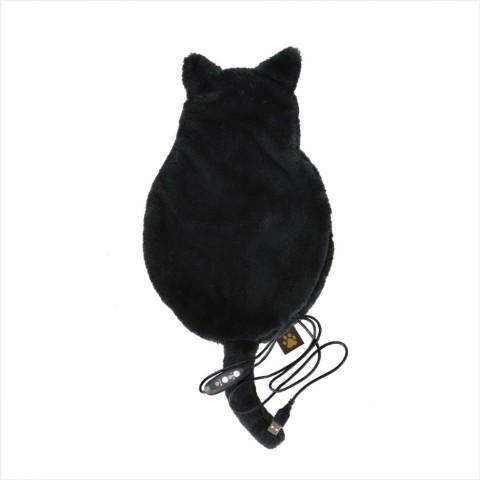 日本推出貓咪造型電熱毯！仿如抱著真貓咪取暖、冬日必備 黑色
