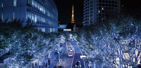 日本燈飾2018-19 Roppongi Hills Christmas 2018 櫸坂燈飾 交通：東京地下鐵六本木站1C出口