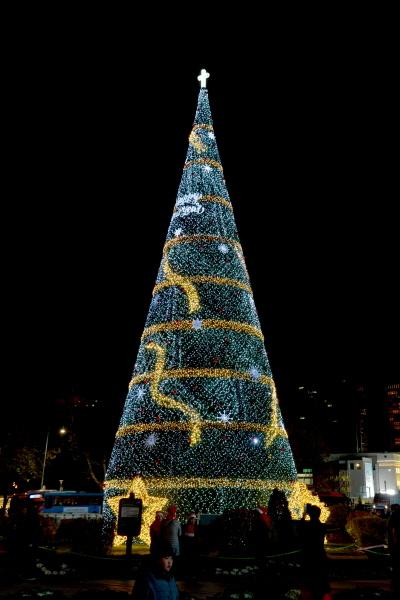 首爾超巨型聖誕樹正式點燈！