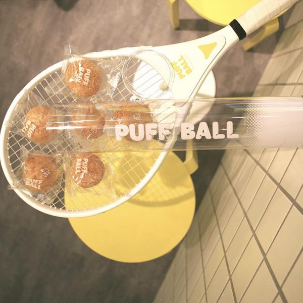 台中網球主題泡芙店Puff Ball泡芙球 連餐枱都係網球拍!
