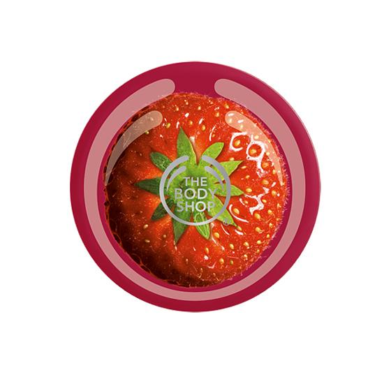 冬季強效潤膚乳霜20大！13. THE BODY SHOP - Strawberry Body Butter200ml / 25,000韓圜 (約港幣3)