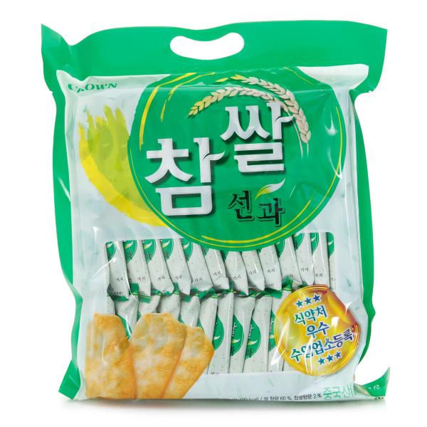 韓國超市零食類銷量排行！7. CROWN 米餅 (크라운 찹쌀선과)4,320韓圜 (約港幣) / 253g