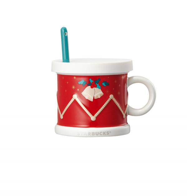 Holiday drum spoon mug 237ml