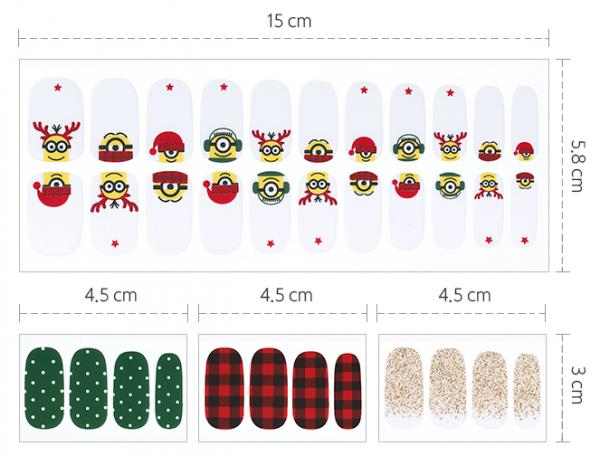 韓國推Minions限量聖誕指甲貼