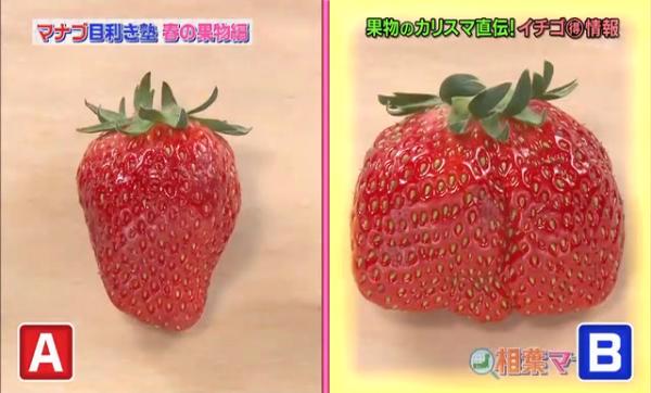 揀日本草莓秘訣 形狀