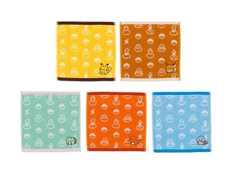 日本 寵物小精靈 Kanahei 小手巾（比卡超、伊貝、奇異種子、小火龍、車厘龜共5款）500円
