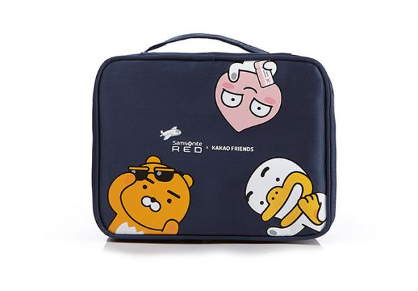 韓國KAKAO聯乘推旅行喼 化妝袋 (深藍色)29,000韓圜 (約港幣1)
