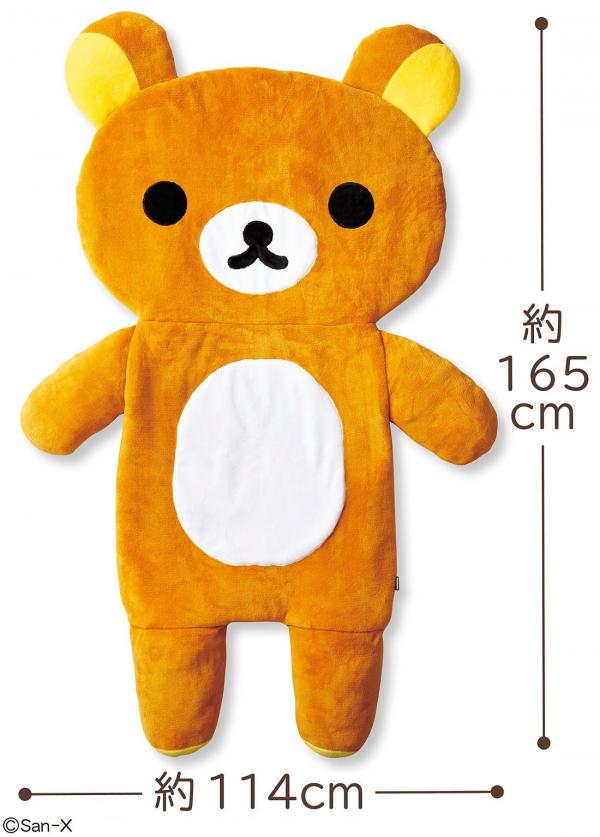等身大鬆弛熊可以做攬枕！ 日本雜貨店推出巨型鬆弛熊收納袋