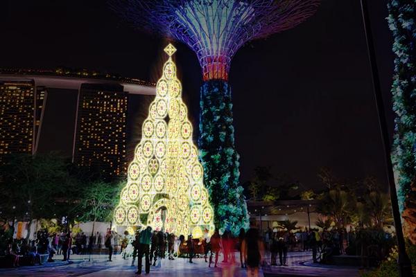 新加坡濱海灣花園Christmas Wonderland 植物園化身聖誕仙境！