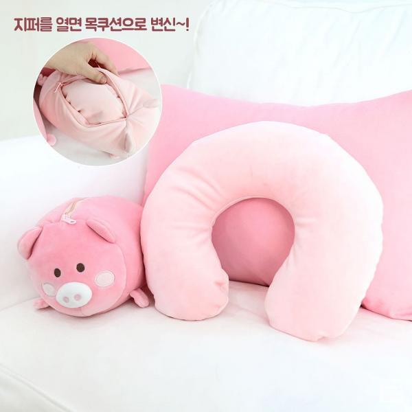 韓國Daiso推出金豬系列 頸枕公仔5,000韓圜 (約港幣)