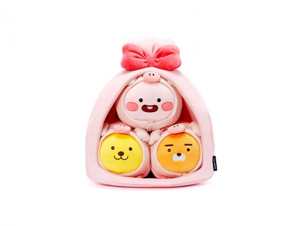韓國KAKAO限定小豬公仔 BB版3隻小豬迎新歲！