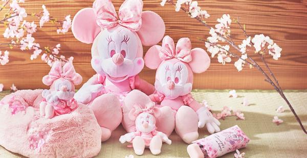 日本迪士尼櫻花系列 櫻花色的小熊維尼／米妮！
