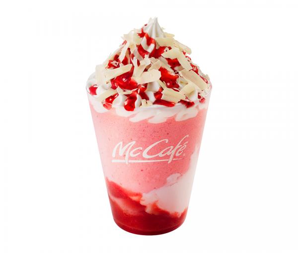 日本麥當勞2019年2月新品！ McCafe推出白朱古力士多啤梨沙冰/拿鐵