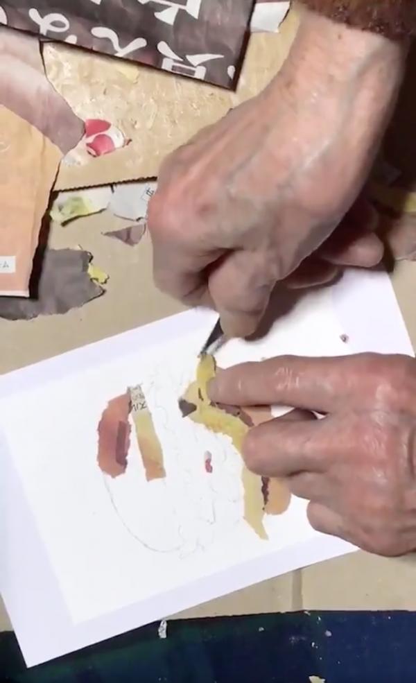日本90歲婆婆活到老學到老 自學剪紙拼貼 2個月即創出精緻作品