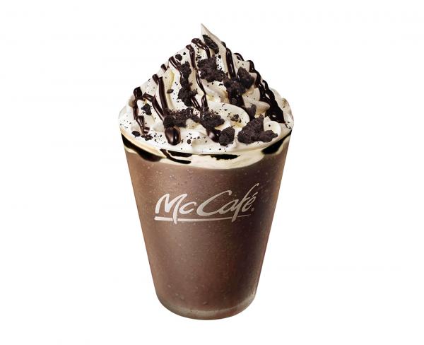 日本麥當勞McCafe期間限定新品！ Oreo曲奇朱古力碎冰