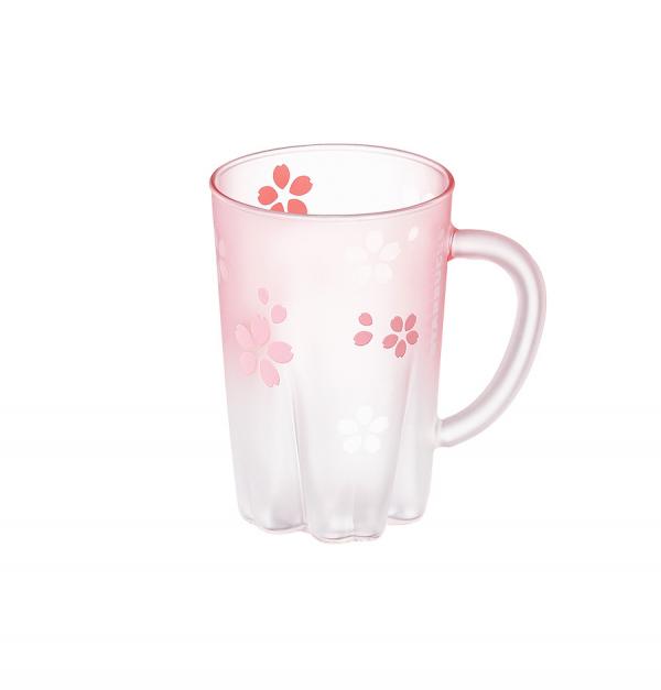 19 Cherry blossom handle glass 355ml