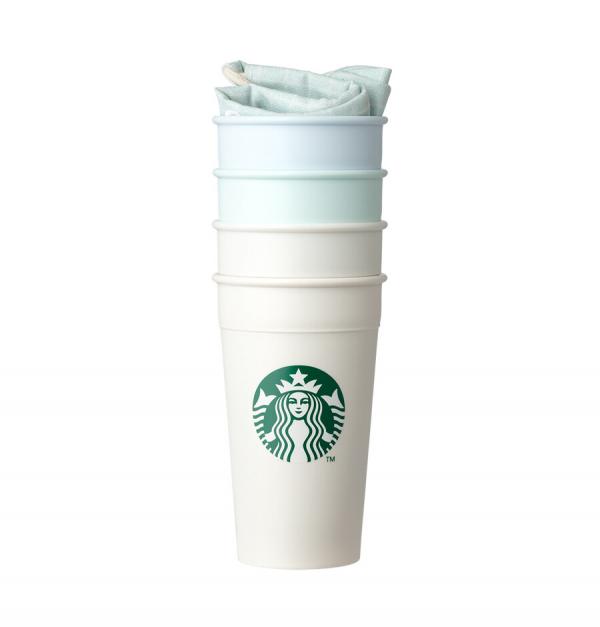 韓國Starbucks推粉藍野餐系列 輕便咖啡機／保暖杯！