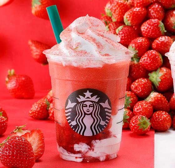 日本Starbucks大人氣飲品回歸！ 草莓星冰樂+草莓白朱古力星冰樂