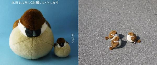 日本玩具商推出雪白萌雀毛公仔 只得手掌大小 還原萌雀得意外形