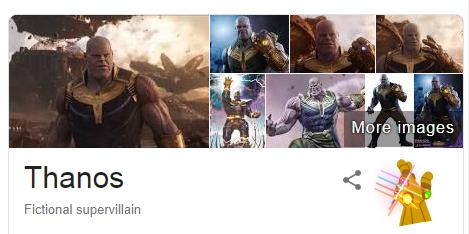 跟Thanos撻手指化灰？ Google搜尋玩復仇者4隱藏彩蛋