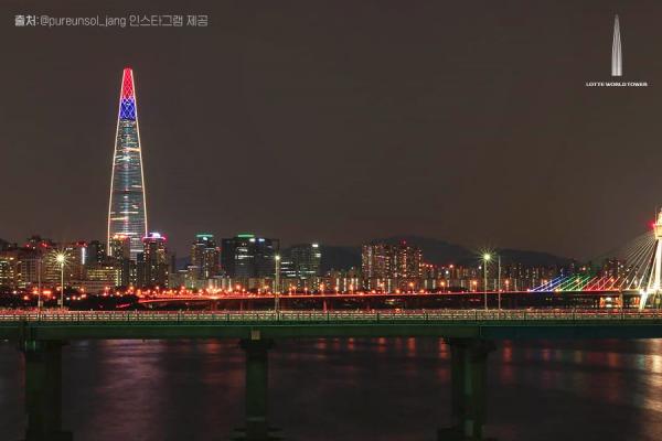 首爾樂天世界塔開幕紀念慶典 韓國最高大樓煙花盛放！