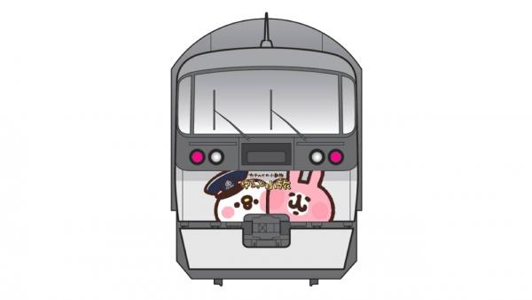 西武鐵道 小江戶川越 粉紅兔兔與P助彩繪列車