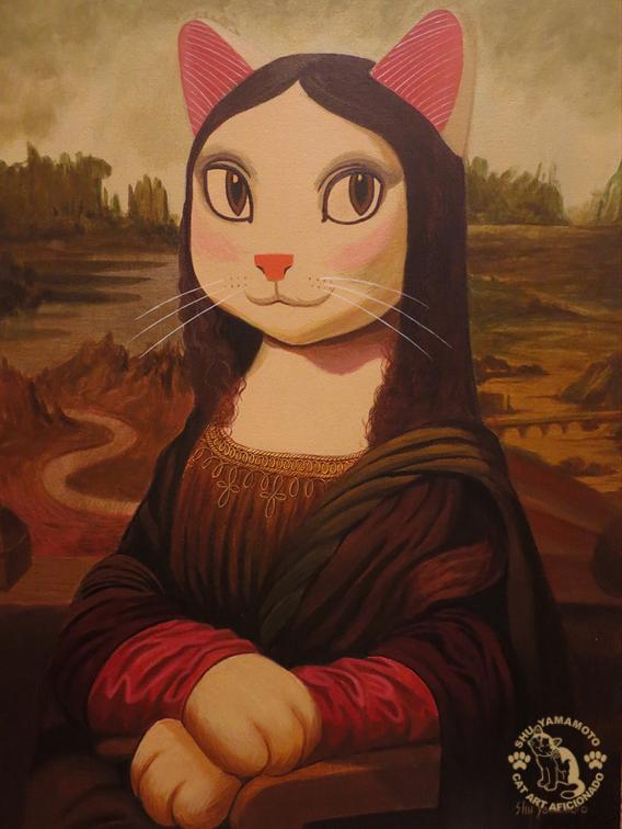 貓星人化身蒙羅麗莎！ 台北貓藝術展覽將世界名畫變萌貓