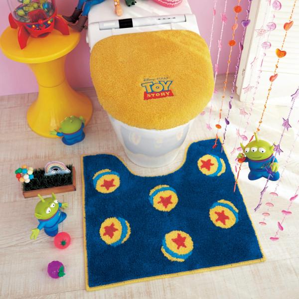 日本最新反斗奇兵系列家品 Toy Story Logo廁板套・得意絨毛公仔