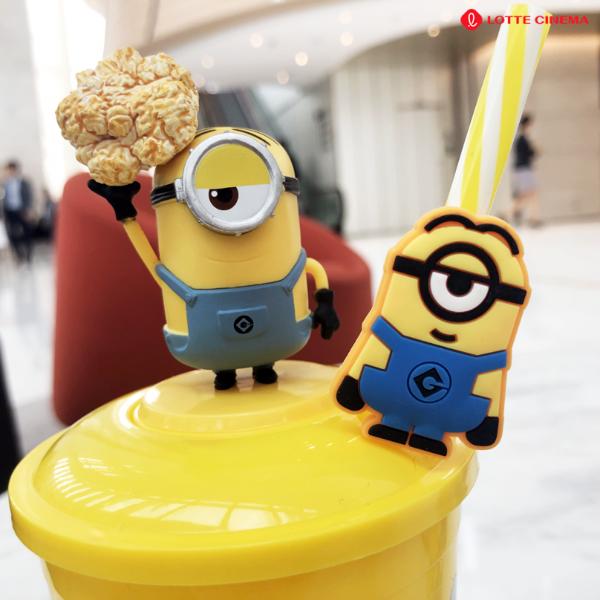 韓國戲院推Minions限定精品 Minions立體杯+爆谷筒！