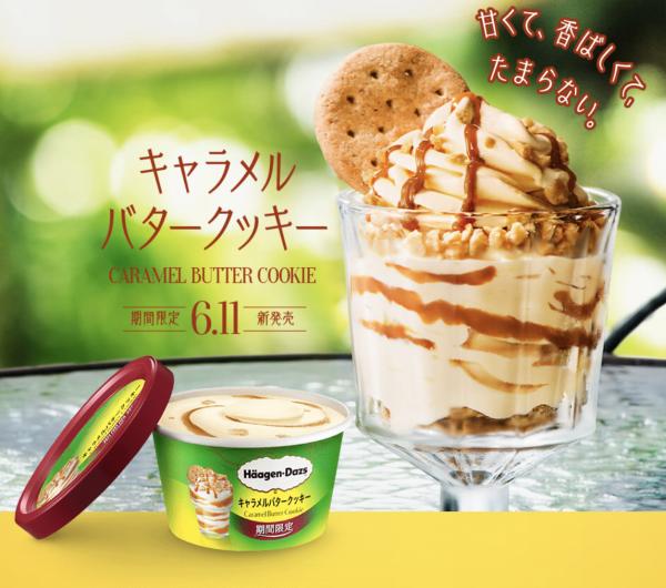 日本Haagen Dazs 6月新推 焦糖牛油曲奇雪糕
