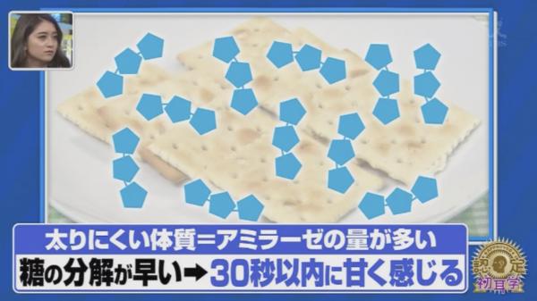 食梳打餅30秒就知是否天生易胖！ 日本節目拆解易胖體質背後原因