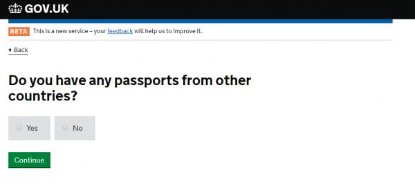 有否持有其他國家發出的護照? 