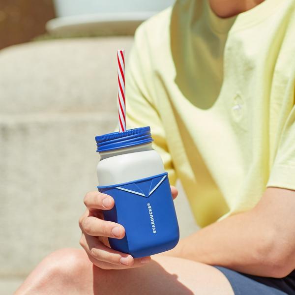 韓國Starbucks推夏日假期系列 清新水手風杯／環保袋！