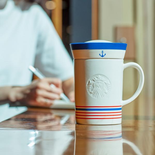 韓國Starbucks推夏日假期系列 清新水手風杯／環保袋！