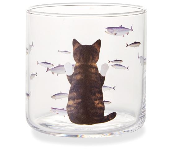 日本最新得意貓咪玻璃水杯 貓咪一遇水就會變肥！